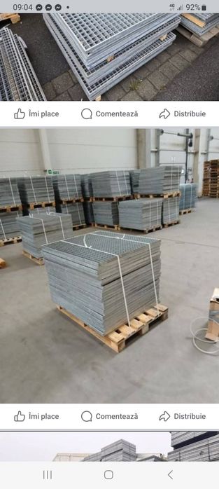 Grătare zincate 4mm grosime 4cm înălțime
