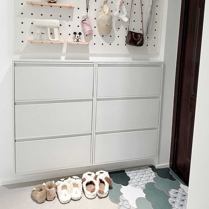 Шкаф для обуви для узкого коридора/ Прочный шкаф для обуви SPCC