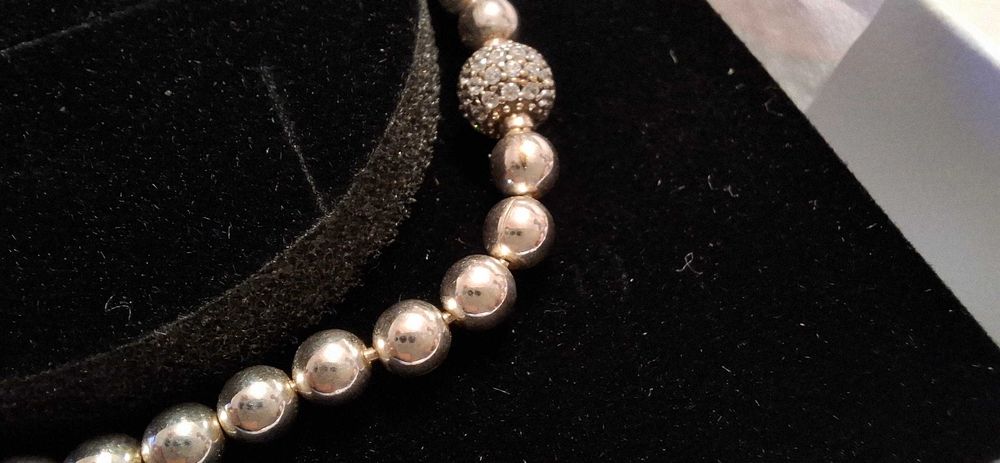 Brățară Pandora Silver Beads Pavé 598342CZ – nouă