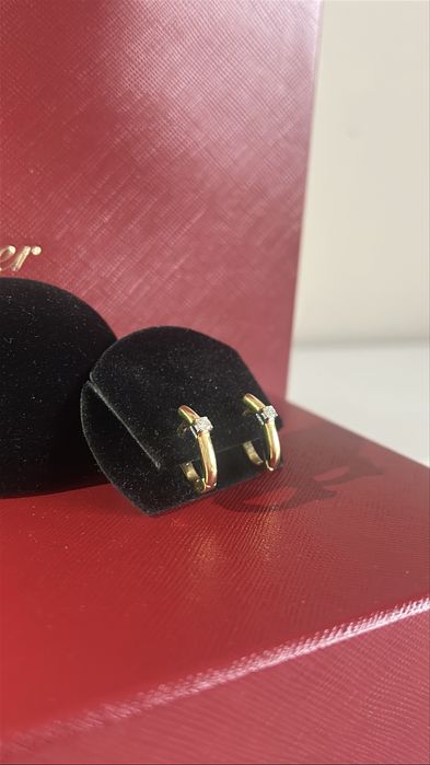 Серьги с бриллиантами 750 проба