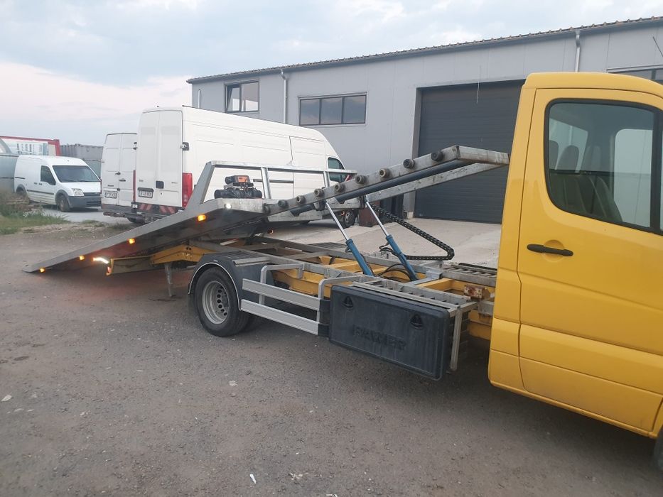 Caroserie platforma hidraulica culisabila rabatabila