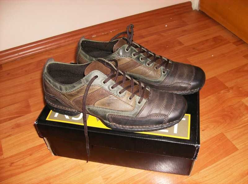 Pantofi piele americani - JIMLAR RJ COLT - brown/olive/tan - mărime 10.5 US (~ 44 EU)