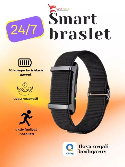 Smart fitness braslet  sog‘ligingiz va faolligingiz nazorati