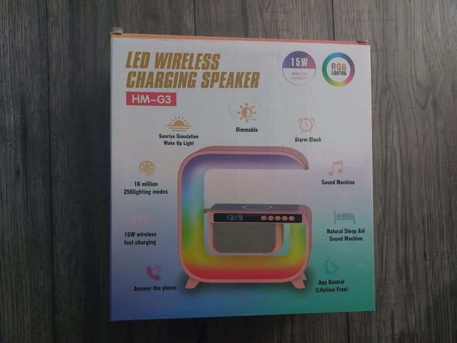 Statie de incarcare wirelles + boxa portabila