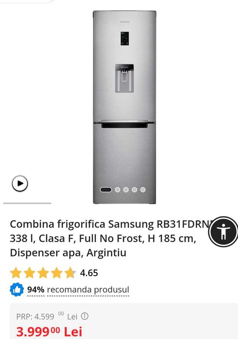 Combina frigorifica Samsung