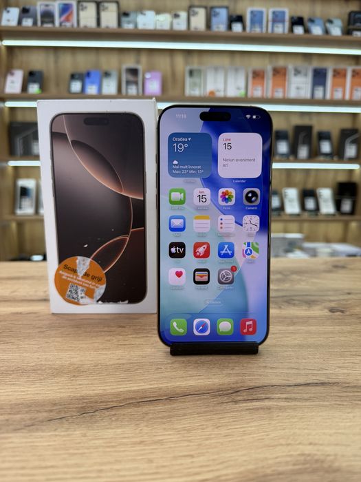 ‼️ iPhone 16 Pro Max 256Gb Desert - Sanatate bat.90% - Garantie 12 luni