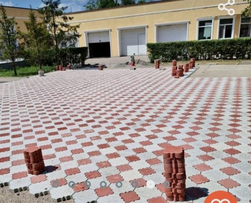 Брусчатка, тротуарная плитка, поребрики