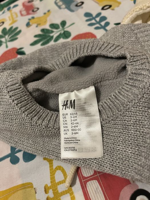 Caciula +cagula H&M copii 62/68