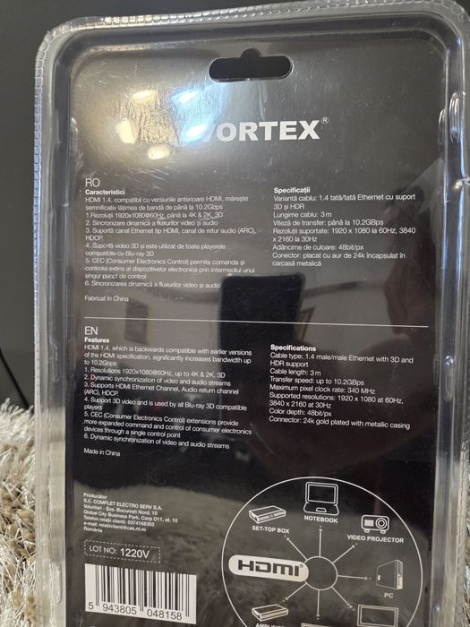 Cablu HDMI  2m Vortex