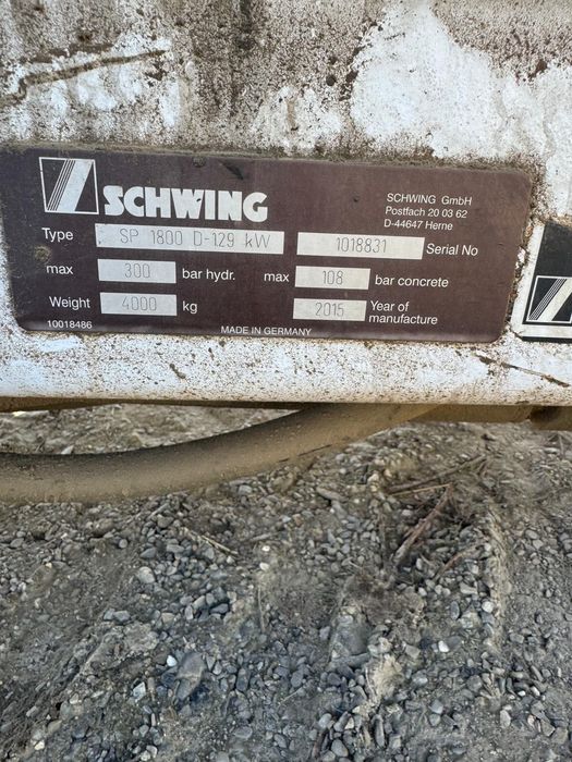 Schwing Pompa de beton statica