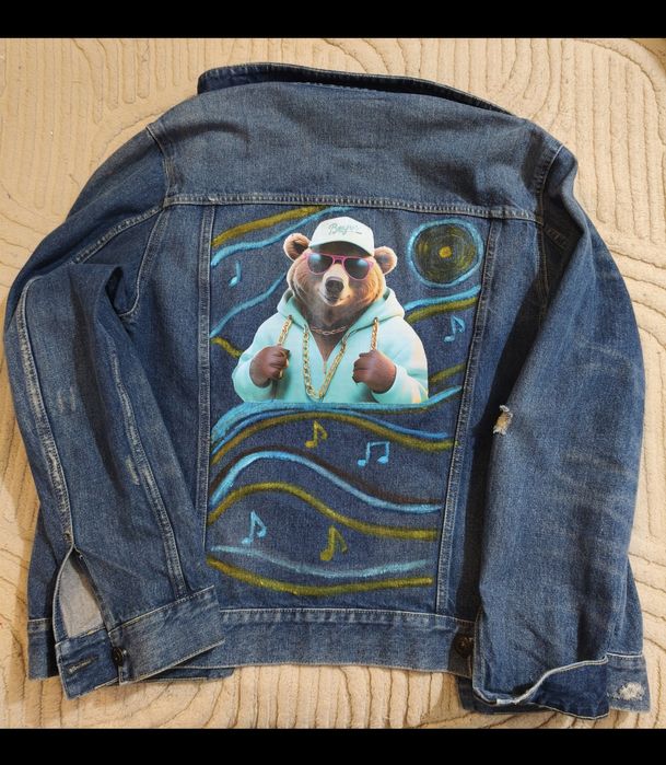 Geaca Mango blugi personalizata