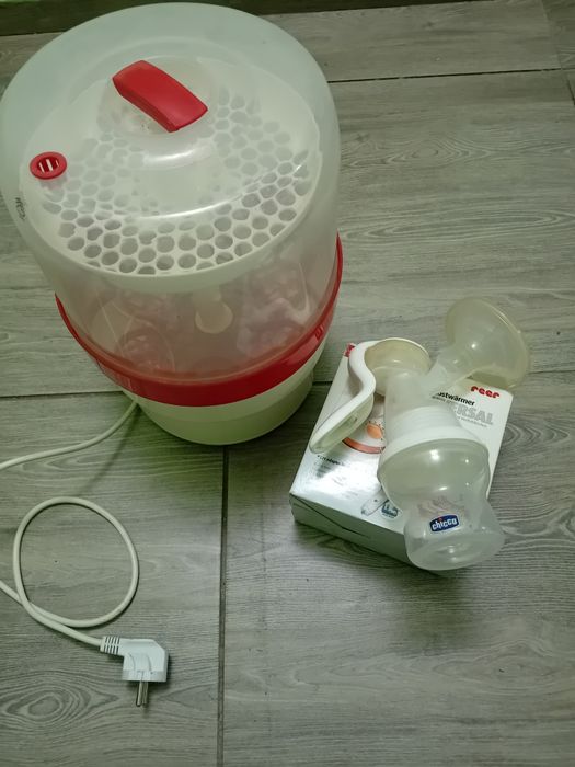 Vând scaun auto și scoica - ofer gratuit sterilizator, pompa, incalzit