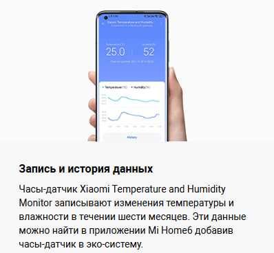 Часы-датчик температуры и влажности Xiaomi Temperature and Humidity