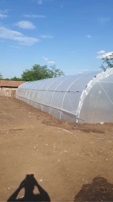 Vindem solarii gradina bio din teava galvanizata si folie perita E8