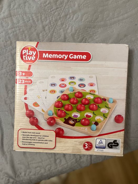 Детска дървена  memory игра, 3+