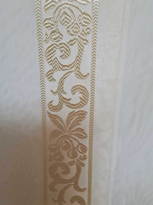 1 buc.perdea matase culoare bej