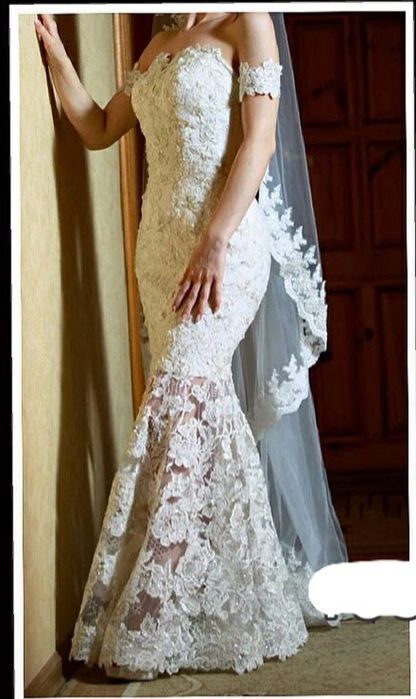 Шикарное свадебное платье рыбка/трансформер(читайте описание)