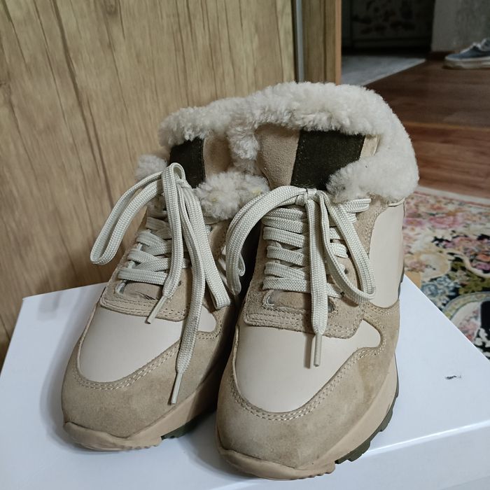 Кросовки зимние кожа