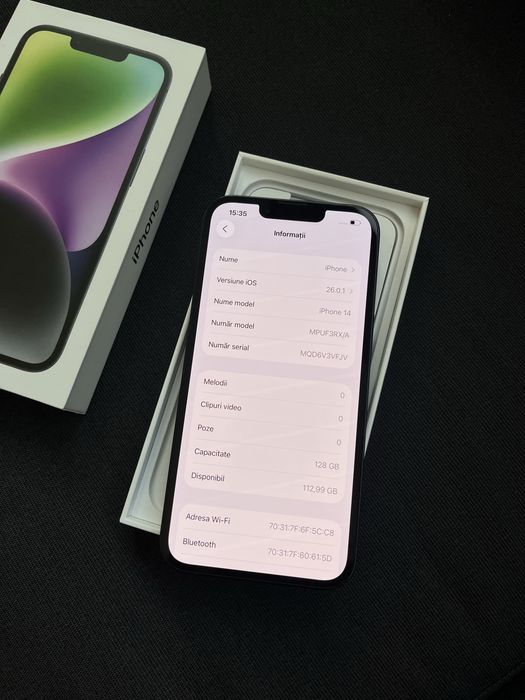 iPhone 14 Midnight 128GB Neverlocked