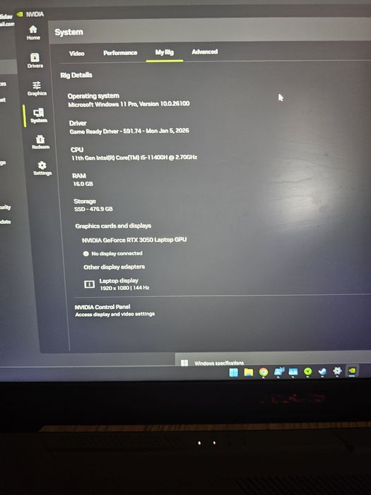 Laptop Gaming Asus TUF F17 rtx 3050