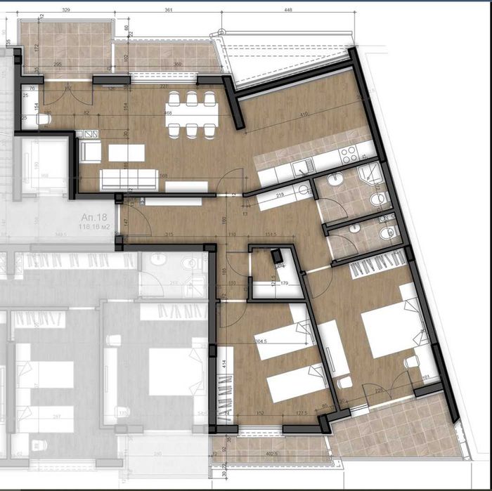 Продава се Тристаен апартамент в София, Левски В - 150 кв.м за 1448 €/кв.м - Снимка #2