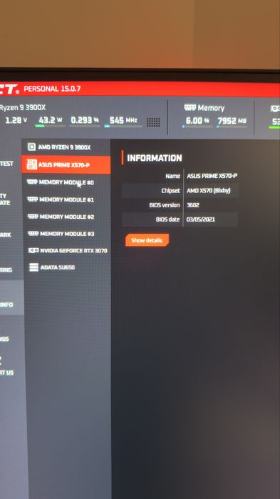 Pc Ryzen 9 3900x rtx 3070