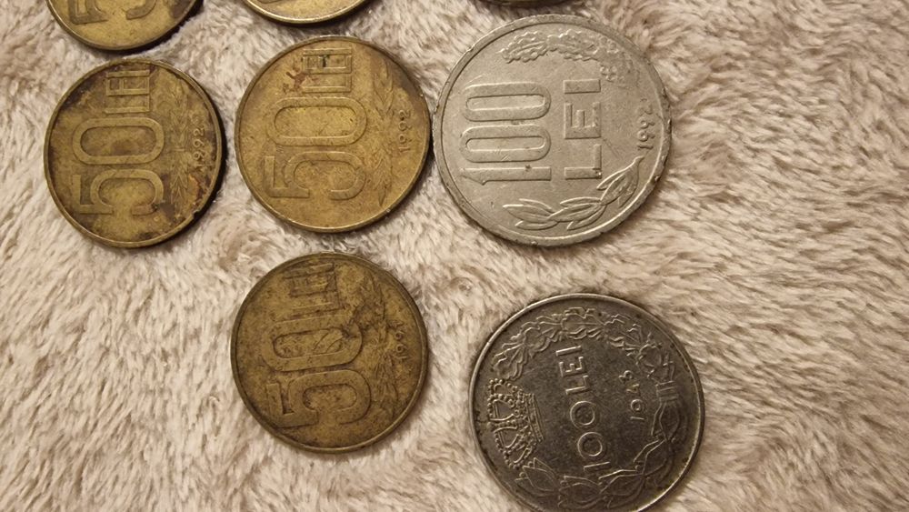 Monede vechi de colecție 100 lei 50 lei