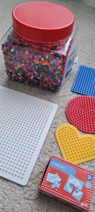 Лот дървени играчки, мъниста Икеа, пъзели