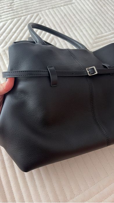 Сумка кожаная (черная)