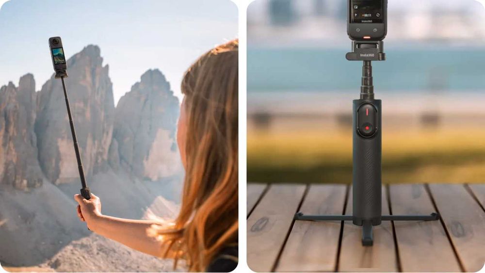 Insta360 X5 Foldable 2-in-1 Selfie Stick (1/4" Mount)
