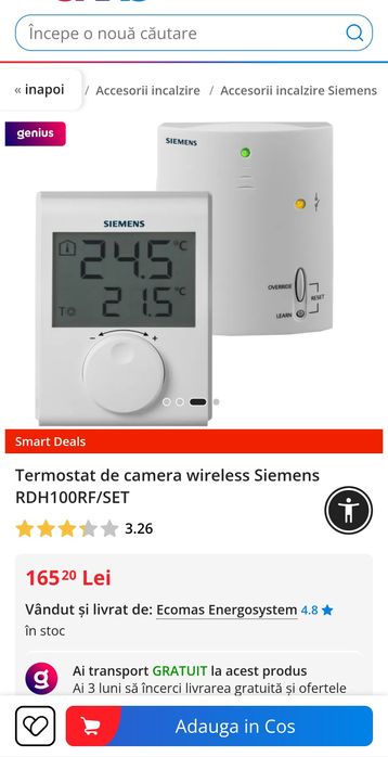 Termostat wireless Siemens