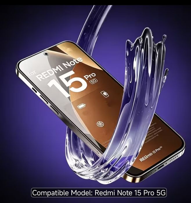 Folie protectie telefon display + camera  Xiaomi Redmi Note 15 Pro 5G. Husa telefon