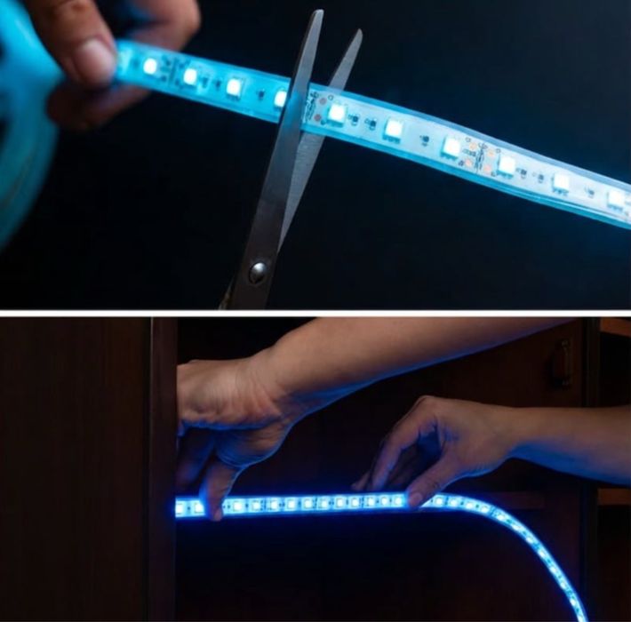 Banda LED 5m cu telecomanda, alimentare USB