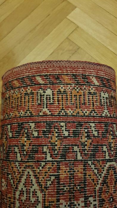 Covor roșu cărămiziu design geometric – 185 x 295 cm