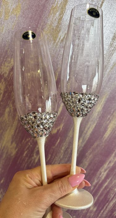 РАЗПРОДАЖБА!!! Рисувани сватбени ритуални чаши