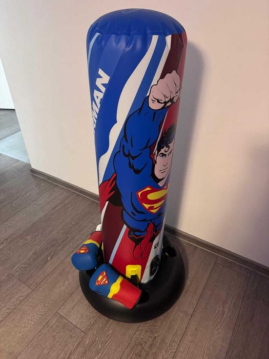 Sac de box pe suport gonflabil Superman, copii