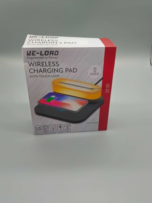 Re-load безжично зарядно 15W с тъч лампа! Бързо зареждане,топ качество