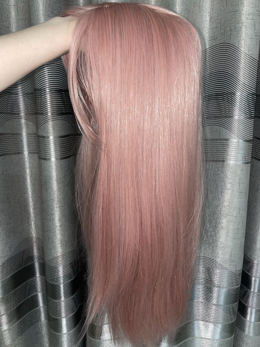 Парик розовый термоволокно