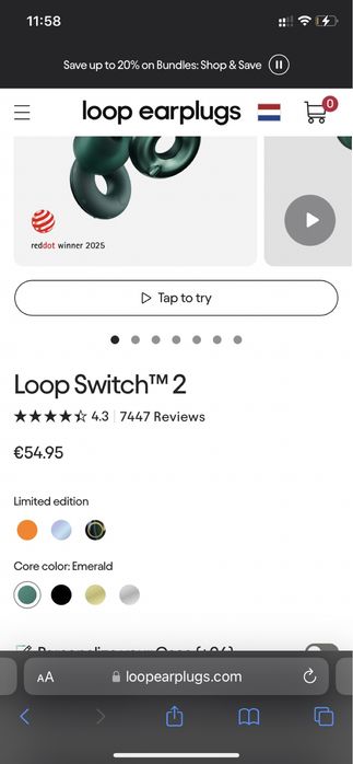 Loop Switch беруши ОРИГИНАЛ