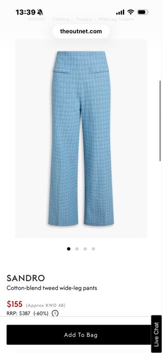 Панталон Sandro от туид