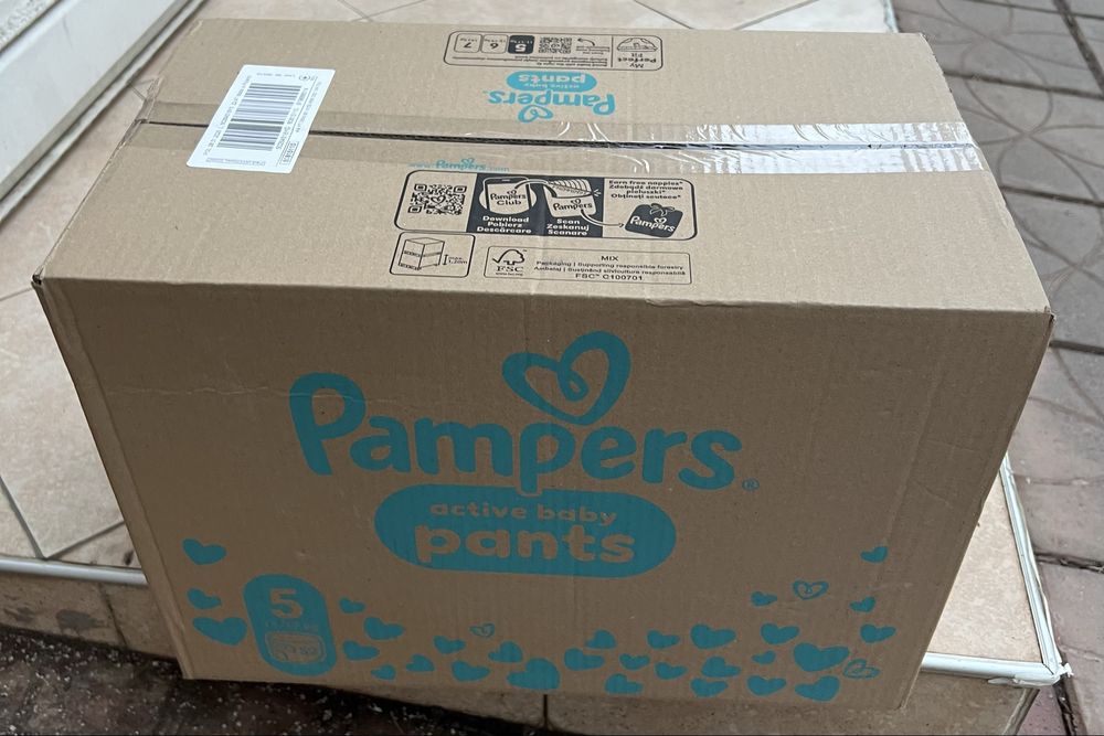 Pampers Active Baby 5 гащи 11-17кг  152 броя