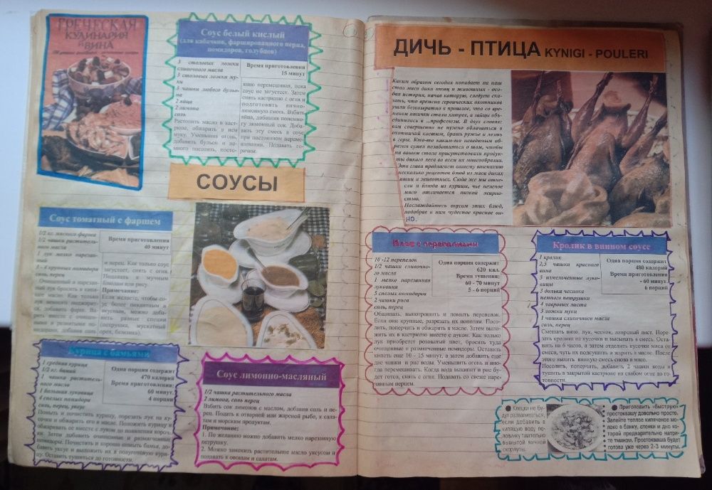 Кулинарные книги, коллекция рецептов