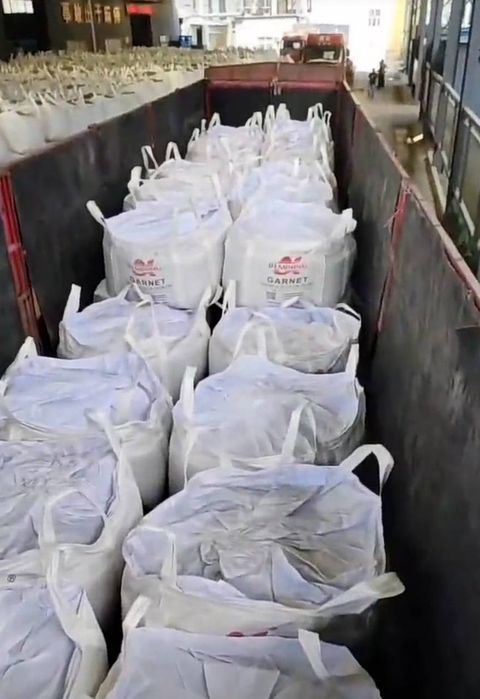 Гранатовый песок Waterjet