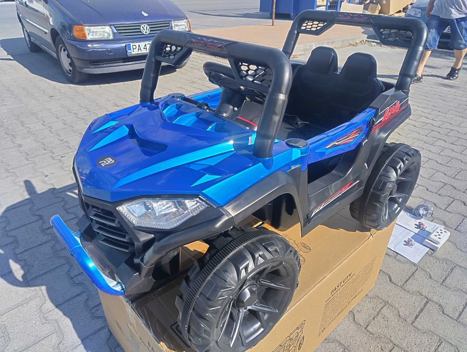 TEXAS акумулаторен джип FAST UTV син