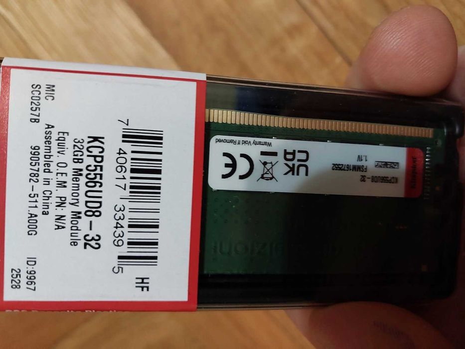 32GB 5600MT/s CL46 - Kingston DDR5 (НОВИ)