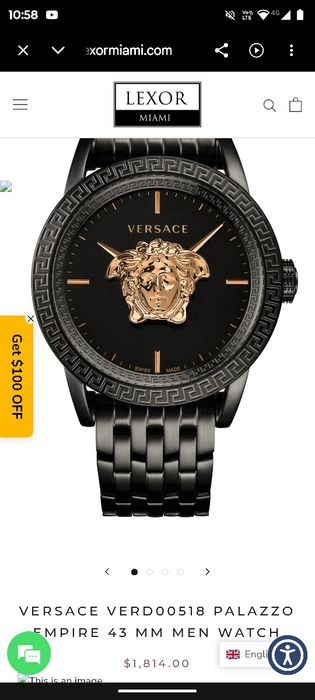 Ceas Versace Pallazzo Empire 43mm-Original