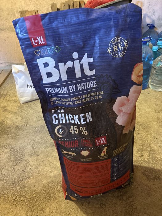 Sac de boabe brit pentru caine senior