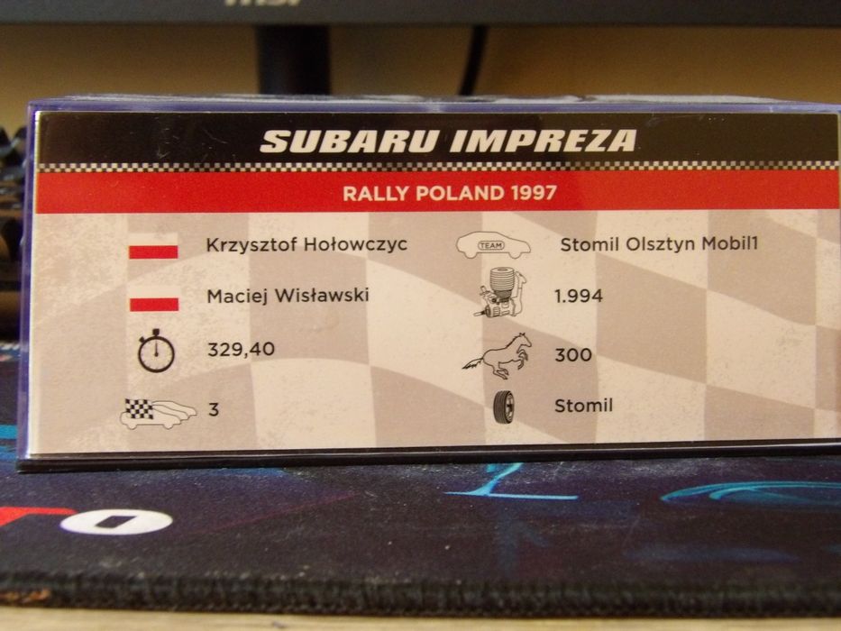 Оригинална Колекционерска количка Subaru Impreza на  stomil Olsztyn mobil1