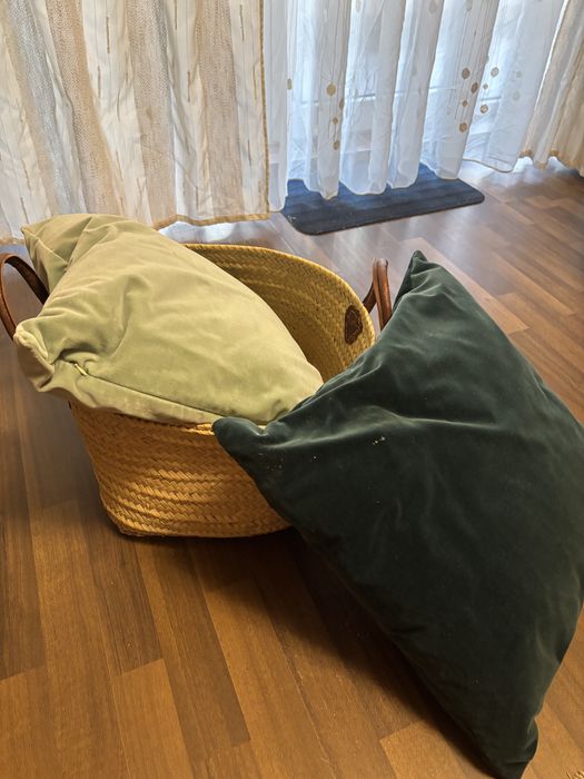 Cos cu doua perne decorative catifea