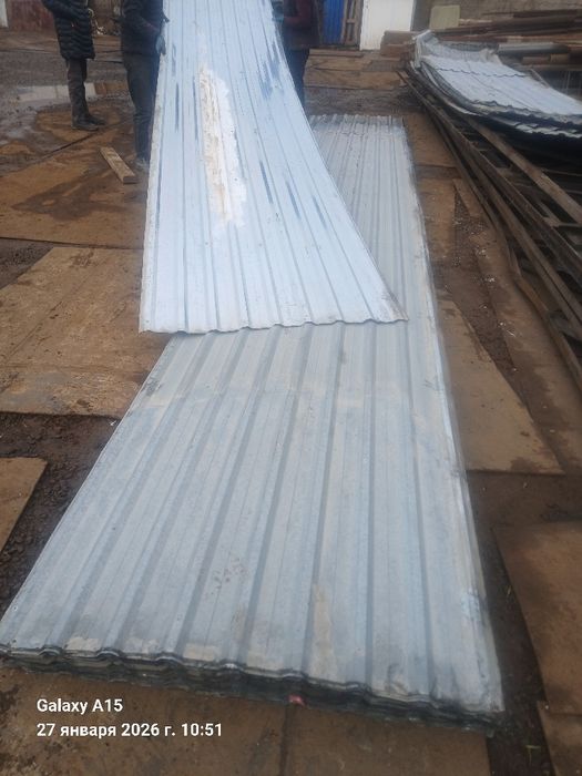 Профнастил бу оцинкованный